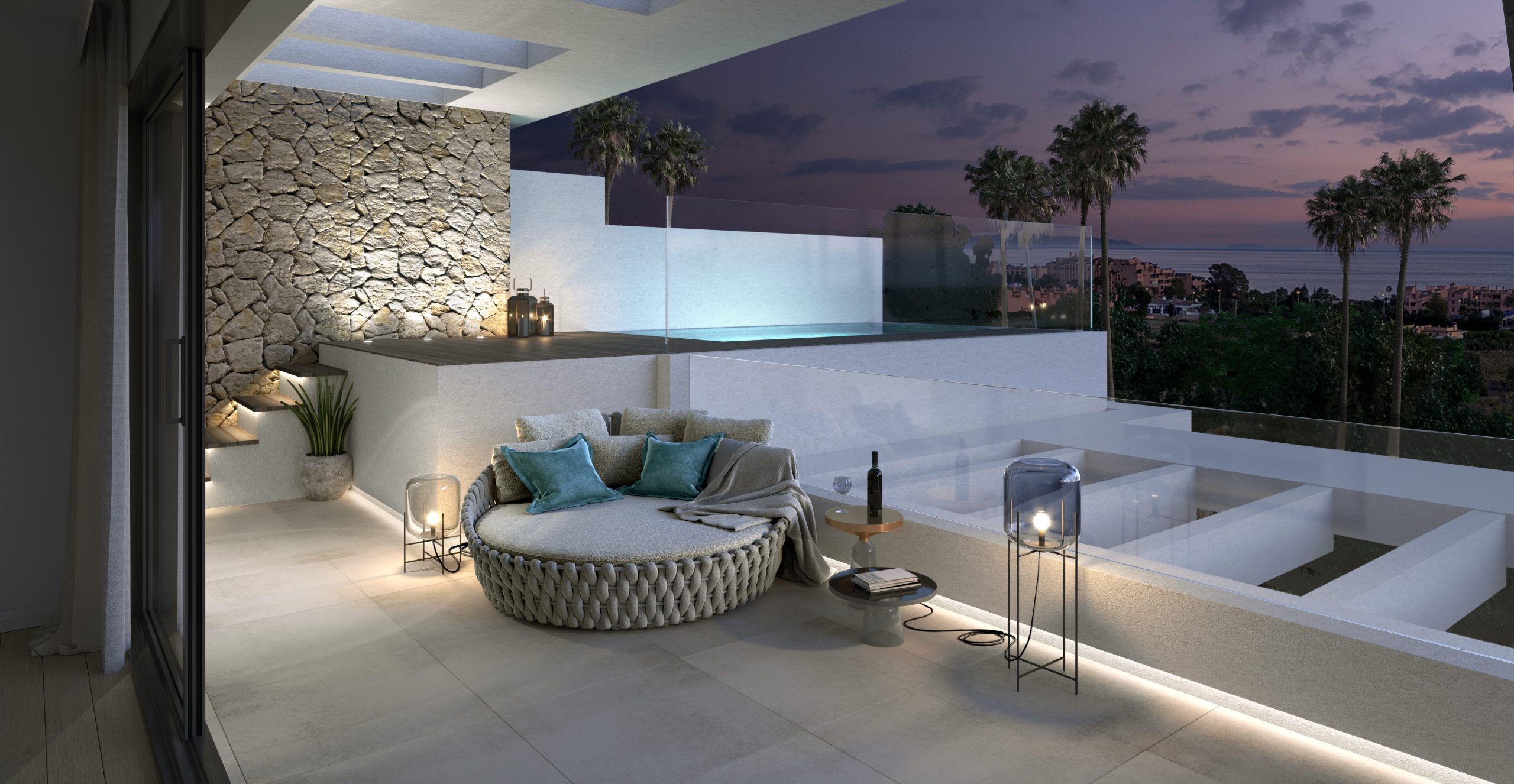Beautiful penthouse with seaviews in Estepona